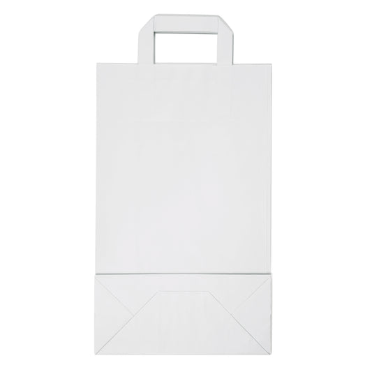 Saco de papel com asas branco — Vista das variantes de cor para diferentes identidades de marca
