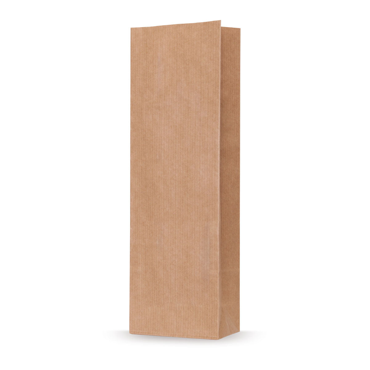 Saco de fundo bloco em papel kraft natural — Vista principal, diretamente do fabricante Elke Plastic