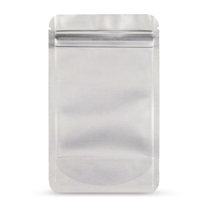 Doypack de alumínio — Vista principal do saco com compósito de alumínio, da Elke Plastic