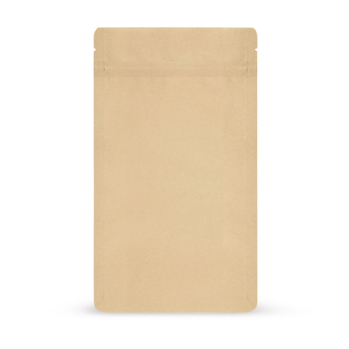 Doypack de papel kraft em materiais biodegradáveis — Vista principal do saco com aspeto de papel kraft, da El...