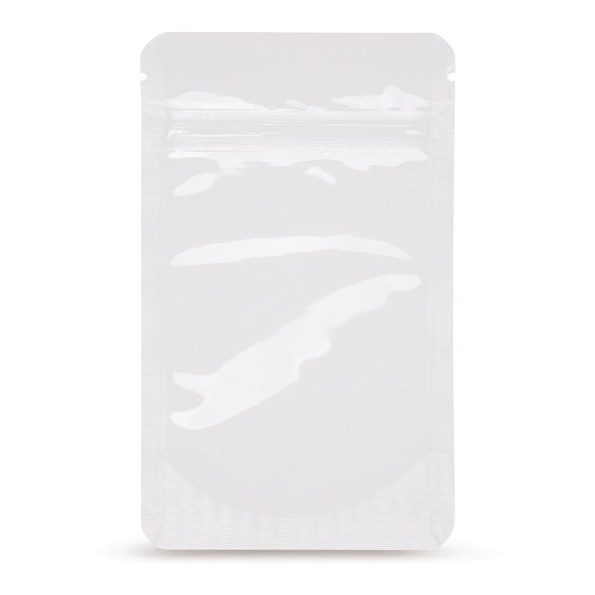 Doypack branco — Vista principal, diretamente do fabricante Elke Plastic
