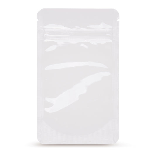 Doypack branco — Vista principal, diretamente do fabricante Elke Plastic